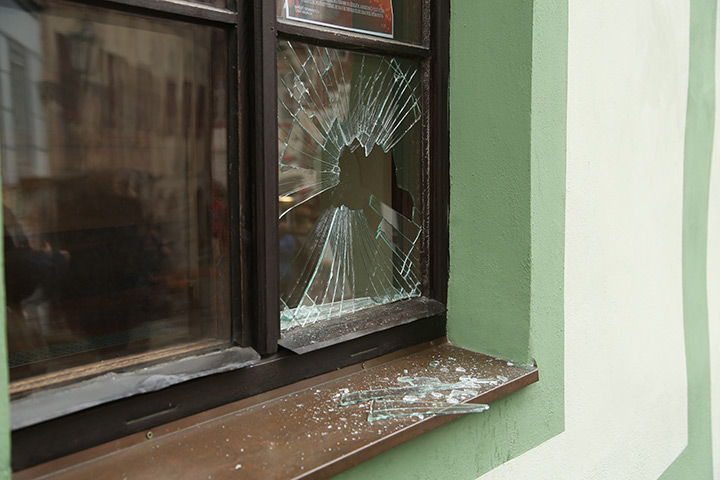 A2B Glass are able to board up broken windows while they are being repaired in Thornbury.